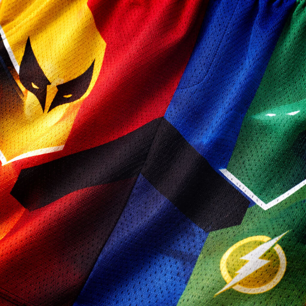 All Heroes Universe Blend Mesh shorts