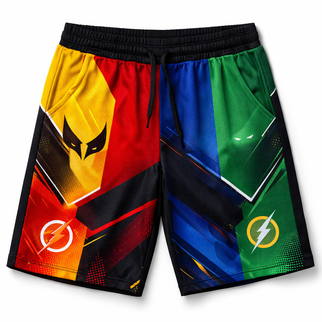 All Heroes Universe Blend Mesh shorts