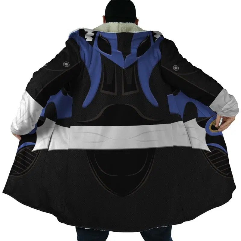 Blue Psycho Ranger Hooded Dream Cloak Coat