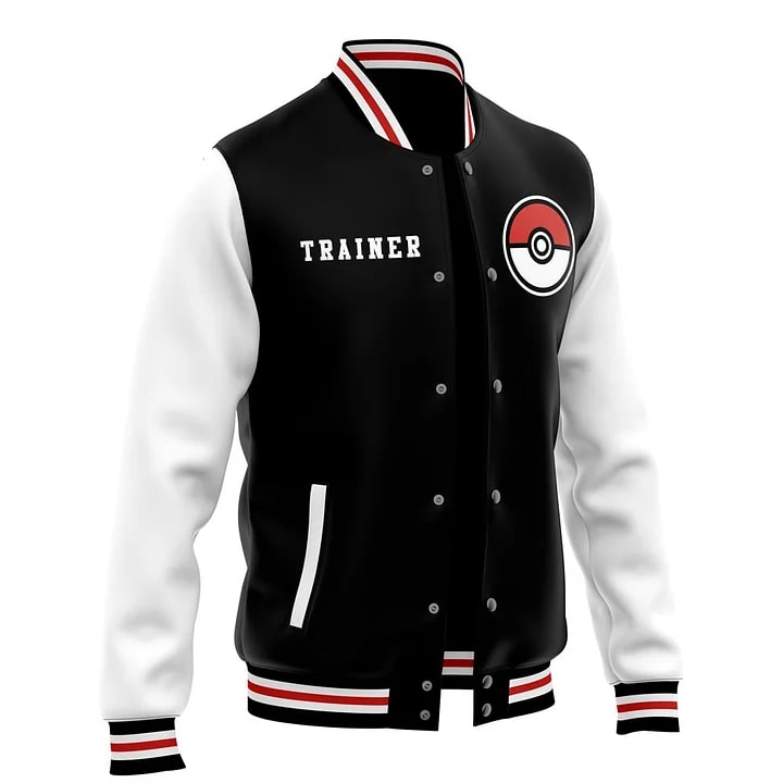 Poki Trainer Baseball Varsity Jacket