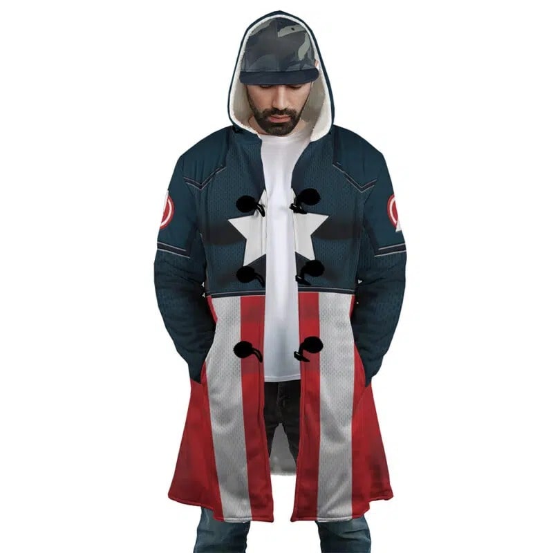Captain America Hooded Dream Cloak Coat