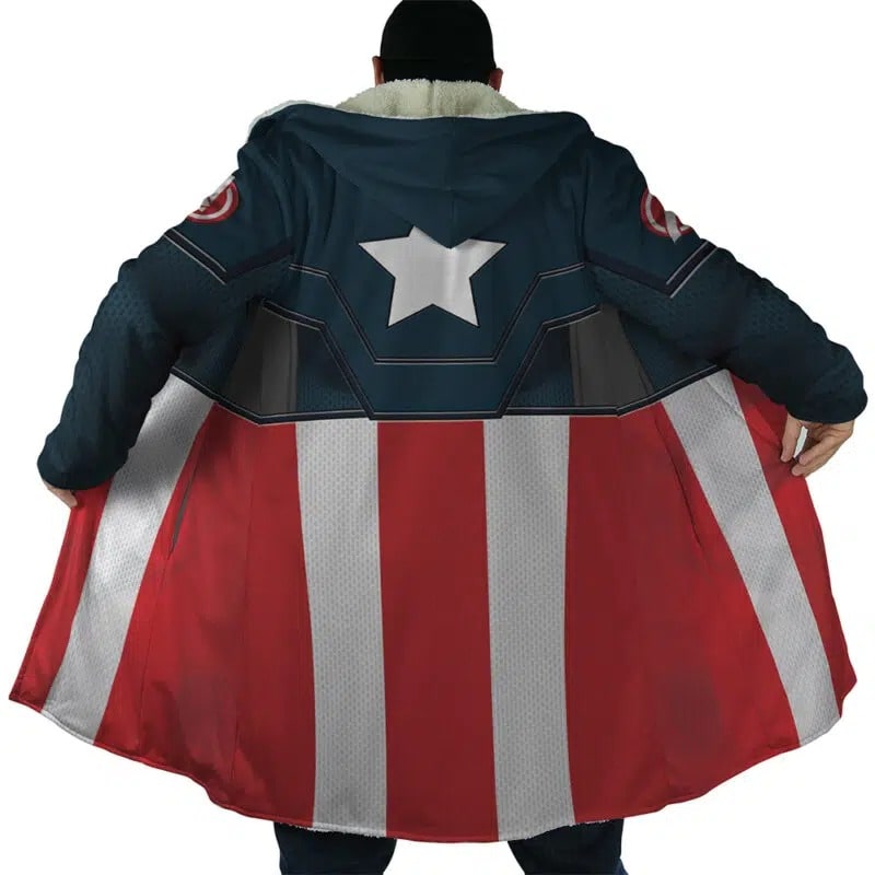 Captain America Hooded Dream Cloak Coat