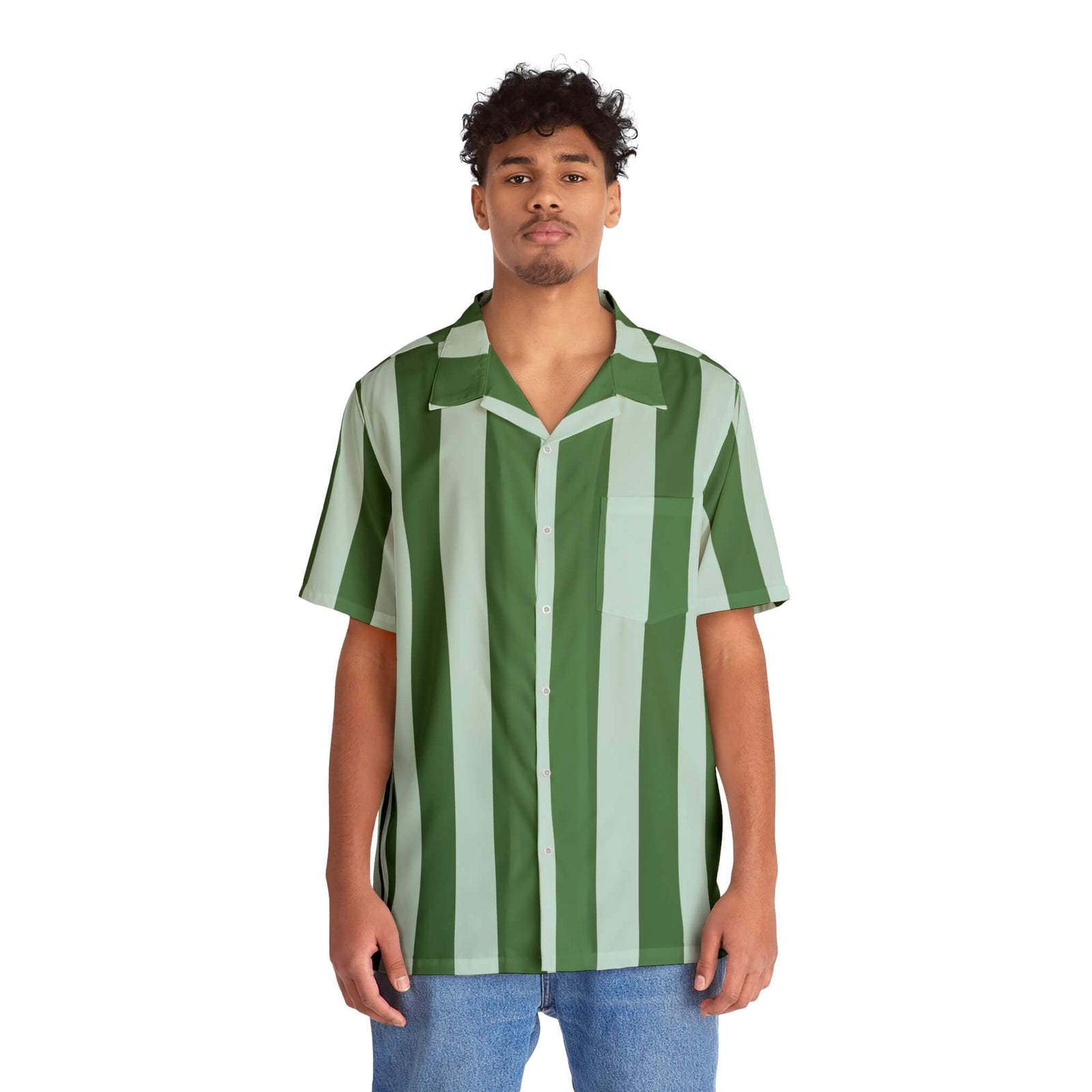 Chobits Chii Striped Hawaiian Shirt