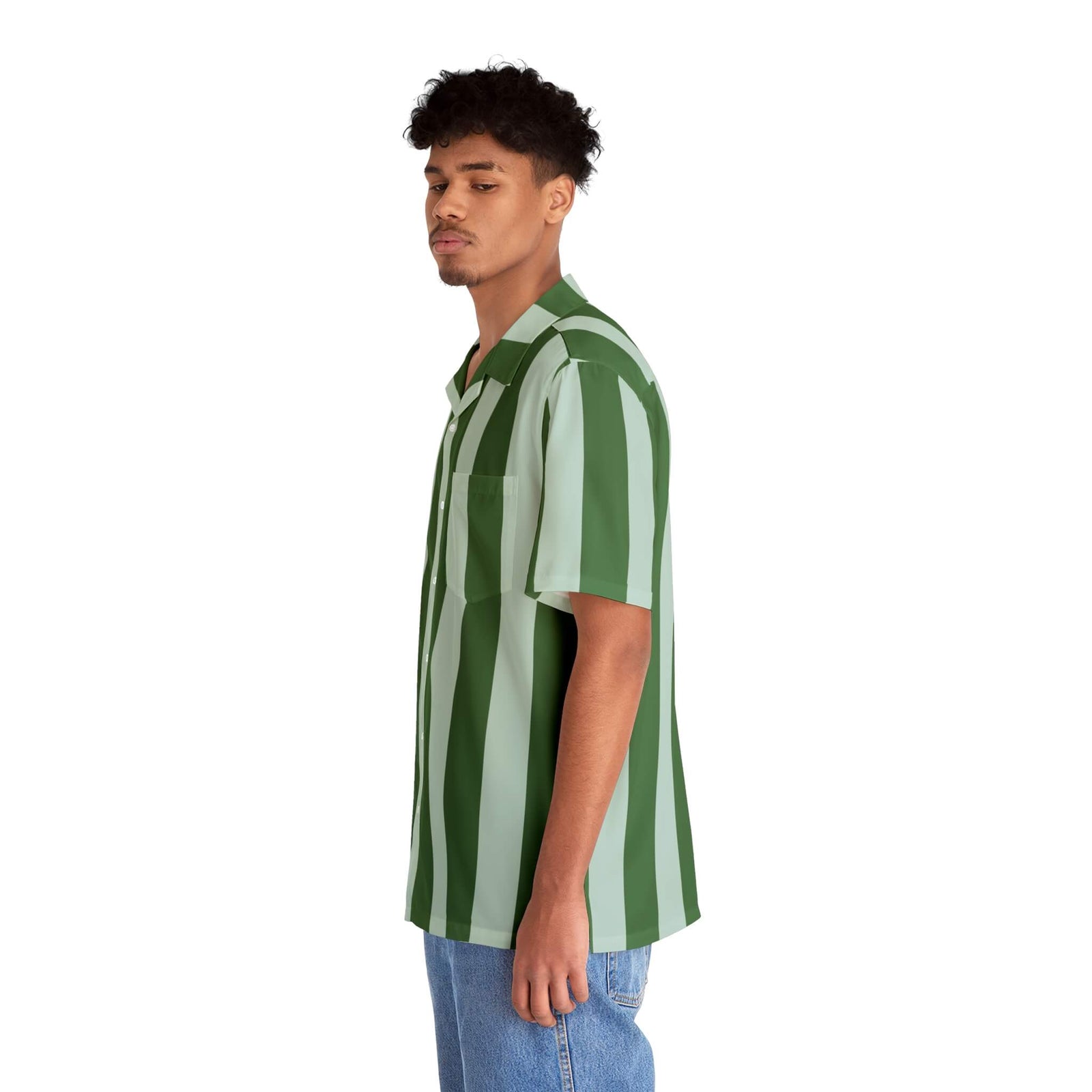 Chobits Chii Striped Hawaiian Shirt