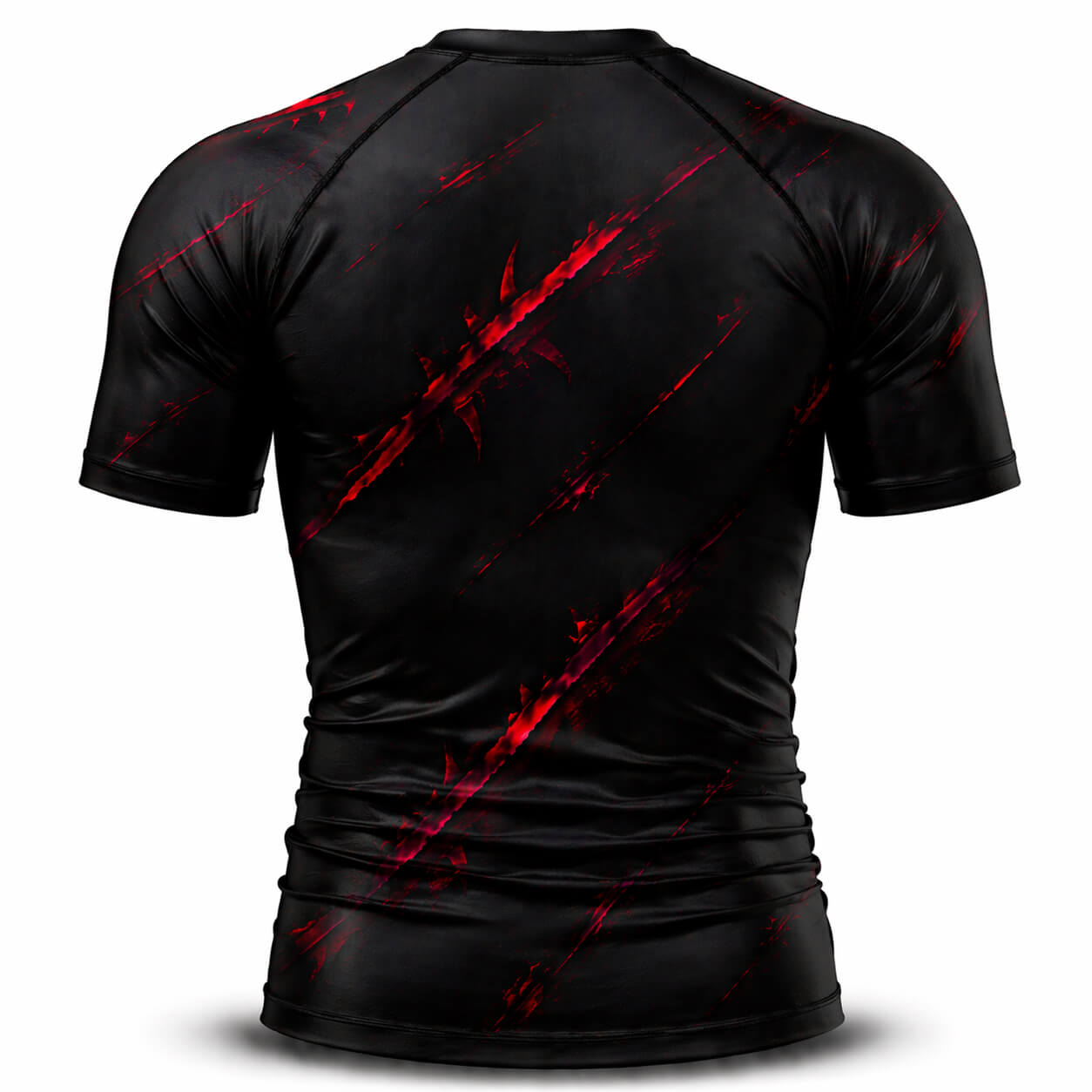 Crimson Strike Compression Performance T-Shirt – Breathable Athletic