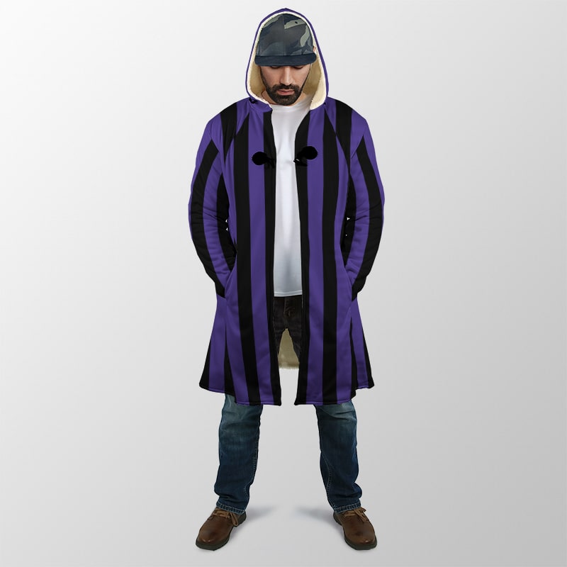 Wednesday School Stripes Hooded Dream Cloak Coat