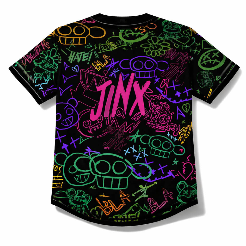 Jinxed Neo Graffiti Baseball Jersey