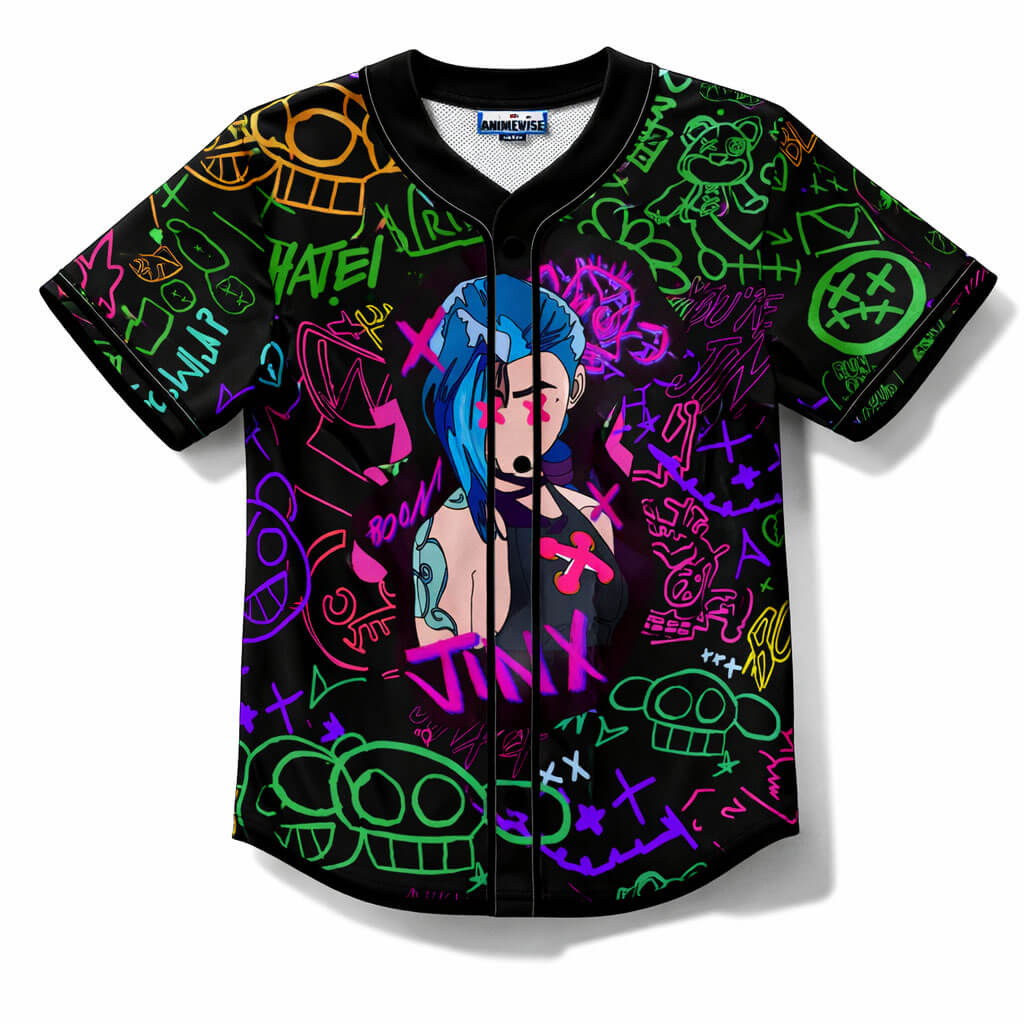 Jinxed Neo Graffiti Baseball Jersey