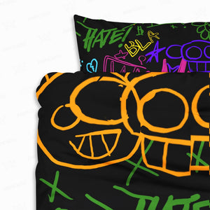 Jinx Neon Graffiti Comforter Bedding