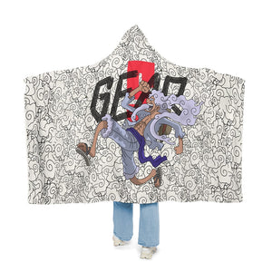 Luffy Gear 5 Pattern Snuggle Blanket