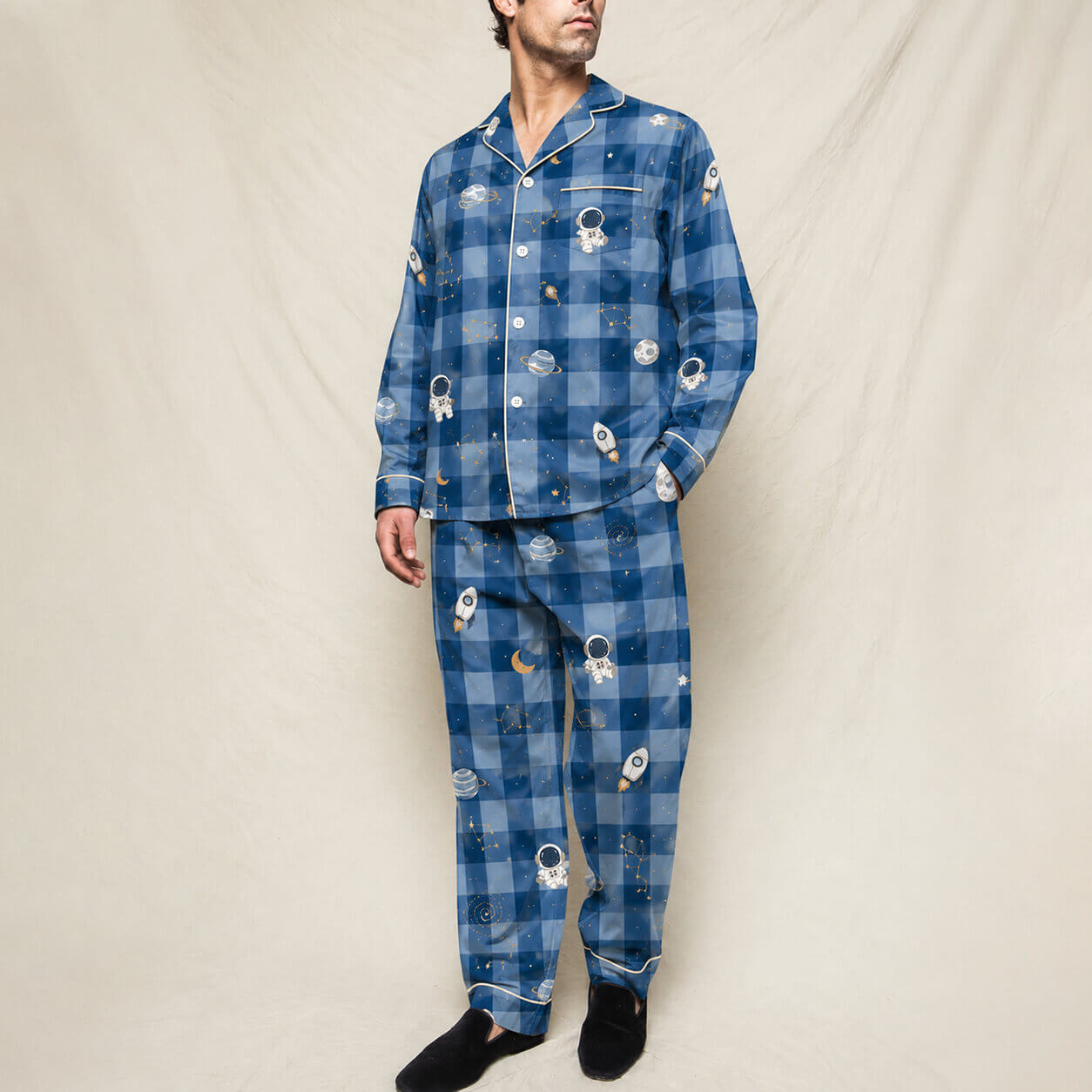 Men's Cosmic Dream Satin Pajama Set