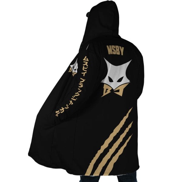 Black Jackal Hooded Cloak Coat