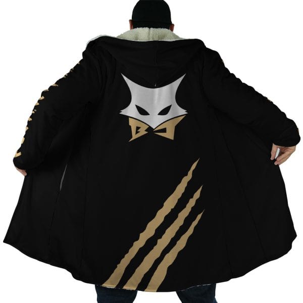 Black Jackal Hooded Cloak Coat