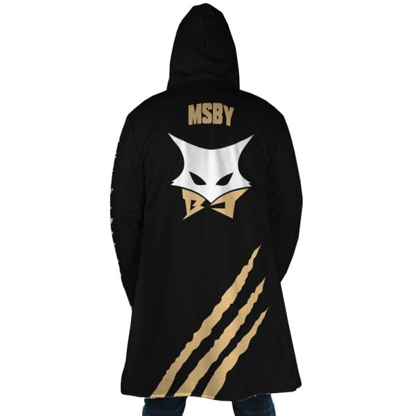 Black Jackal Hooded Cloak Coat