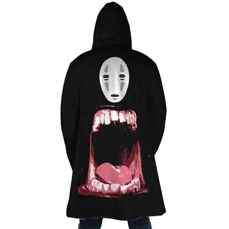 No Face Hooded Dream Cloak Coat