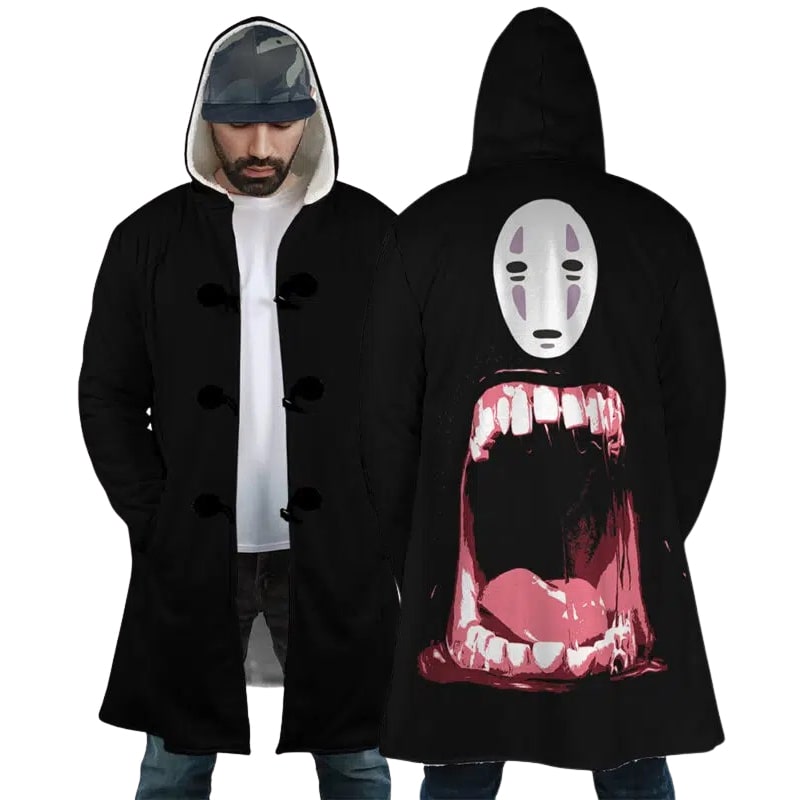 No Face Hooded Dream Cloak Coat