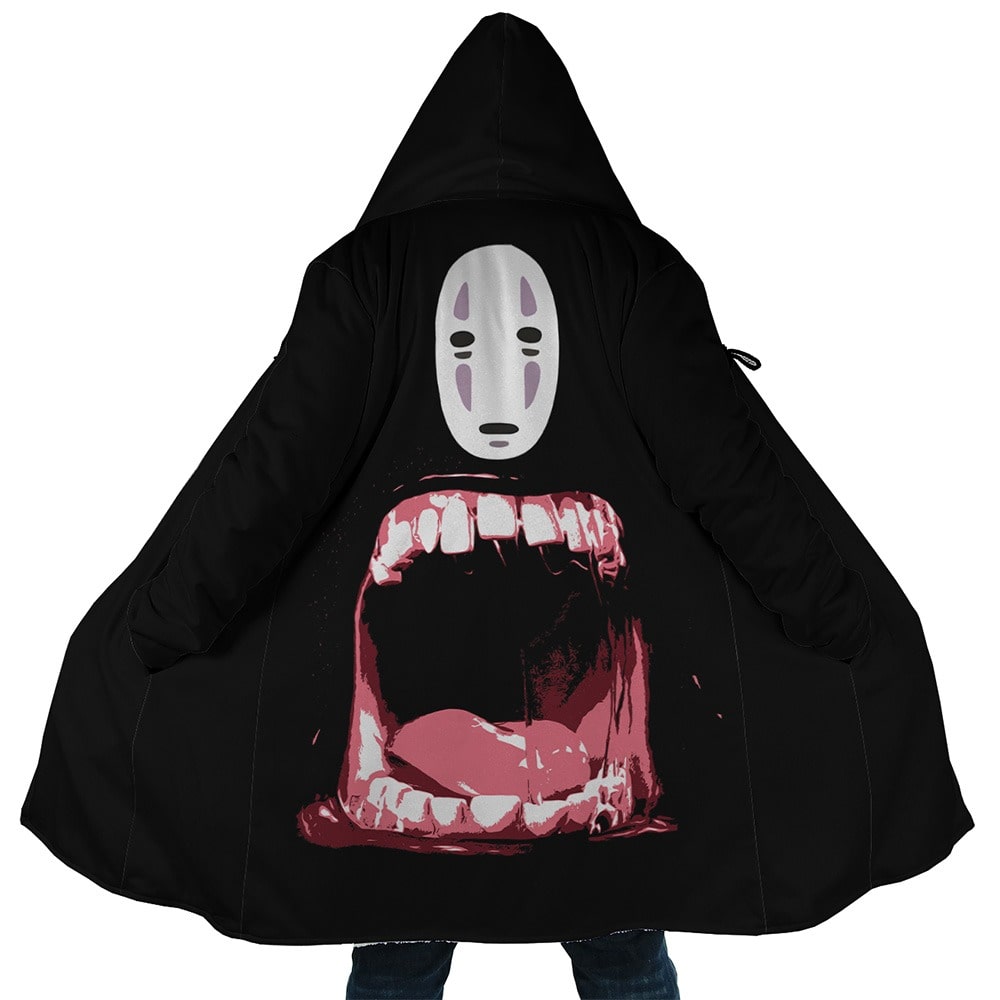 No Face Hooded Dream Cloak Coat