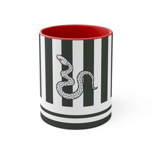 Snake Pillar Pattern Accent Coffee Mug