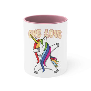 One Love Unicorn Accent Coffee Mug