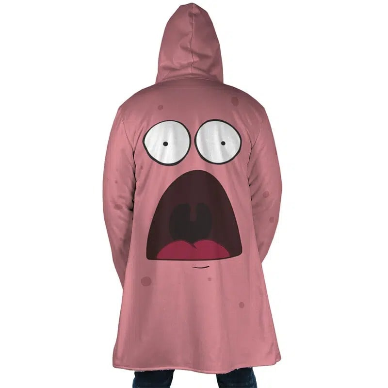 Patrick Star Face Hooded Dream Cloak Coat