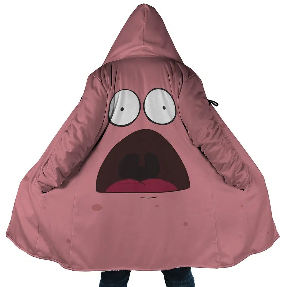 Patrick Star Face Hooded Dream Cloak Coat