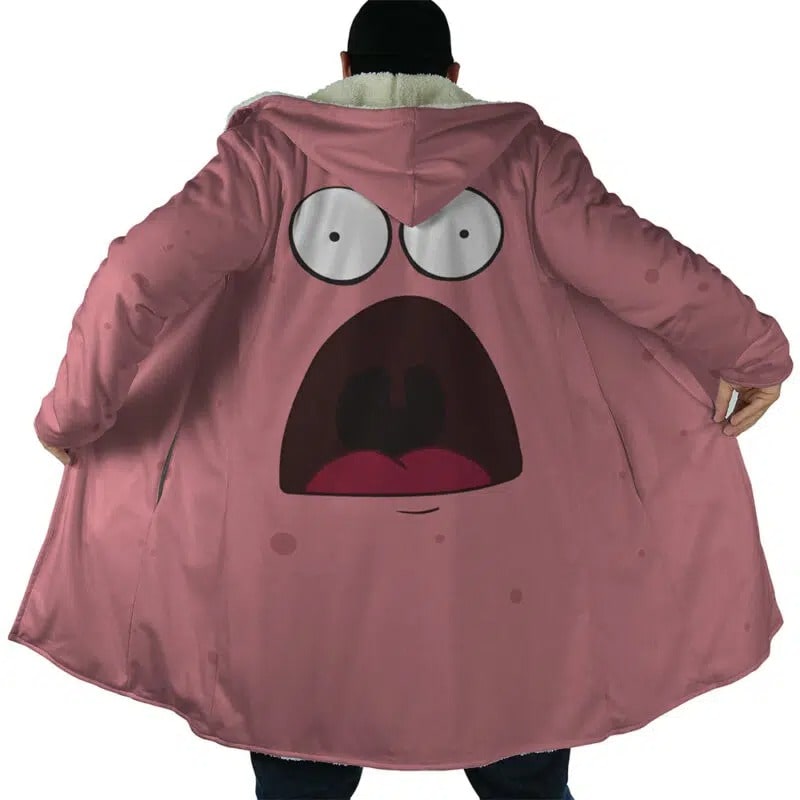 Patrick Star Face Hooded Dream Cloak Coat