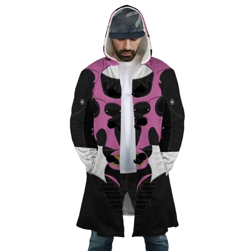 Pink Psycho Ranger Hooded Dream Cloak Coat