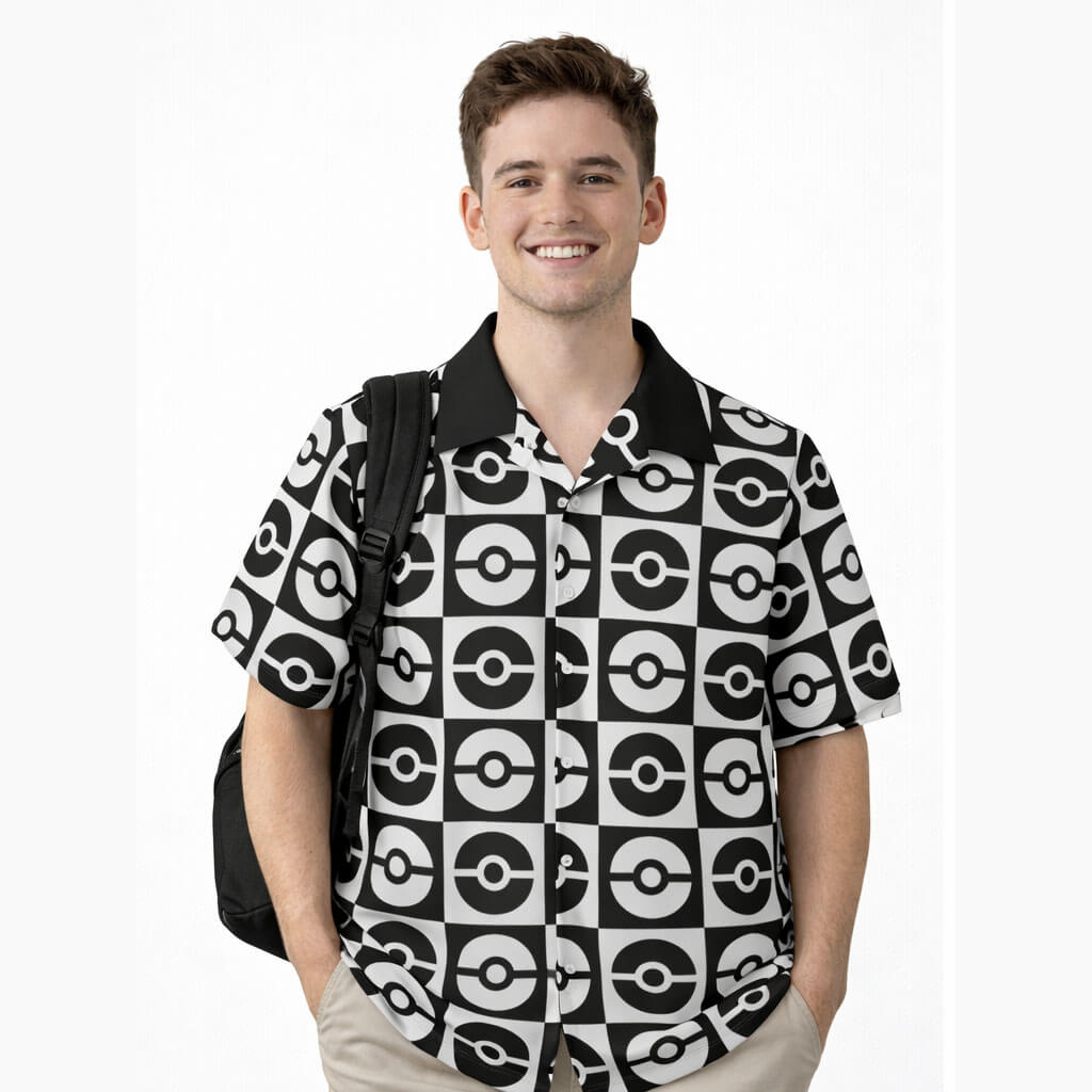 Pokeball Hawaiian Shirt