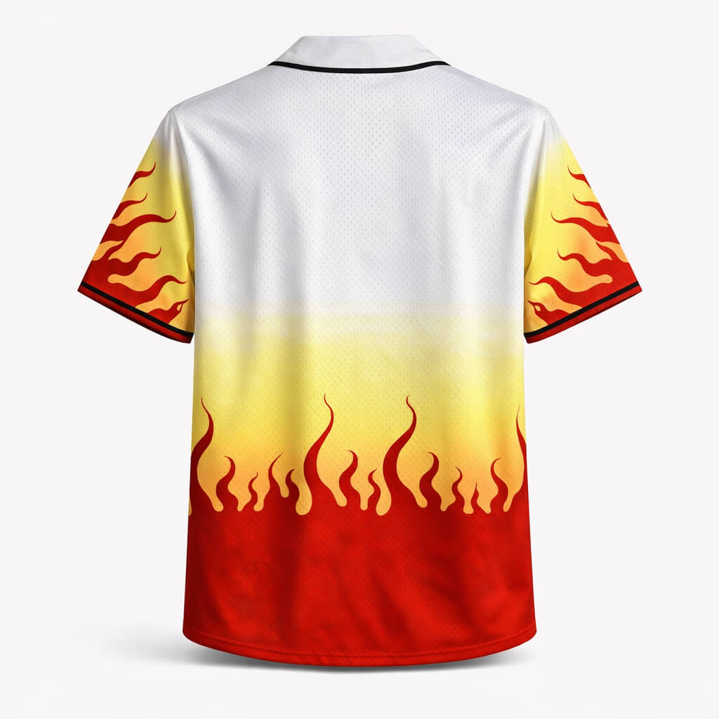 Flame Pillar Baseball Jersey