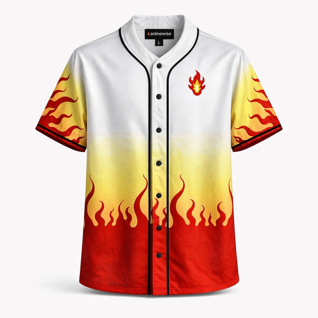 Flame Pillar Baseball Jersey