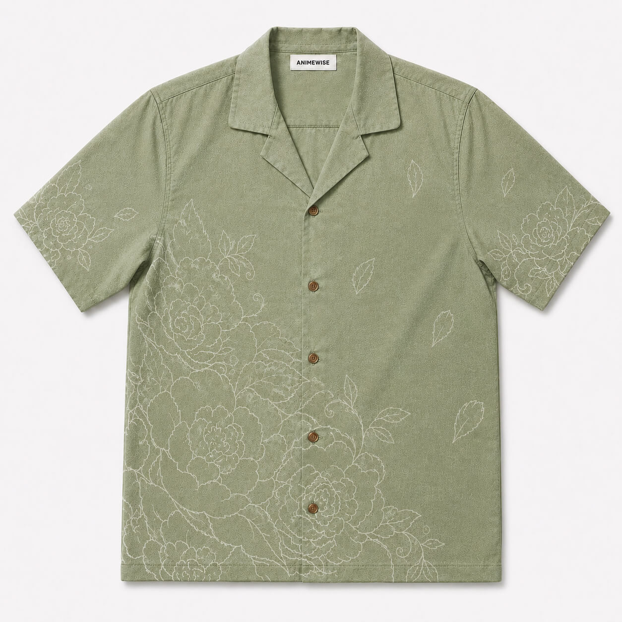 Sage Bloom Hawaiian Shirt