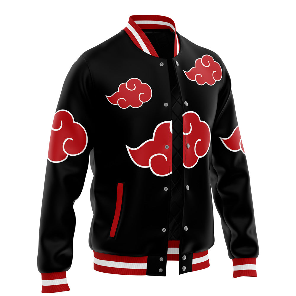 Shinobi Clouds Cosplay Pattern Baseball Varsity Jacket