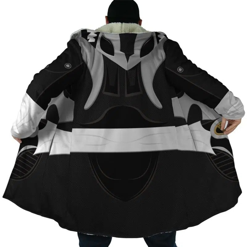 Silver Psycho Ranger Hooded Dream Cloak Coat
