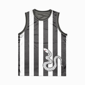 Snake Pillar Classic Stripe Pattern Basketball Jersey