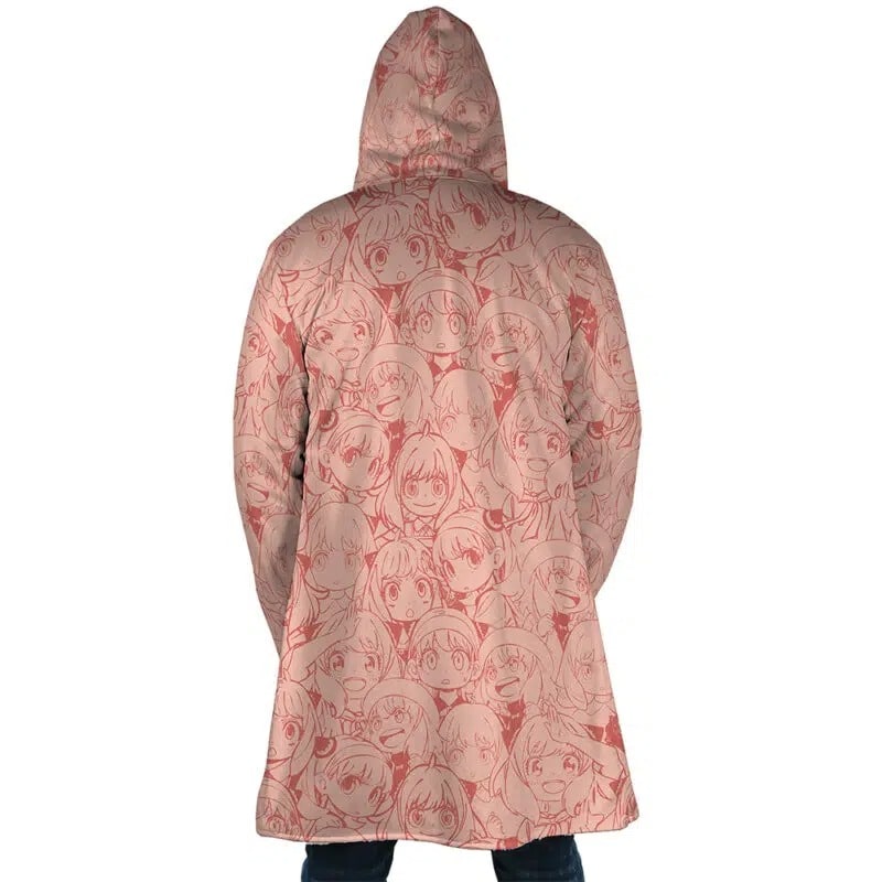 Kawaii Sketch Hooded Dream Cloak Coat