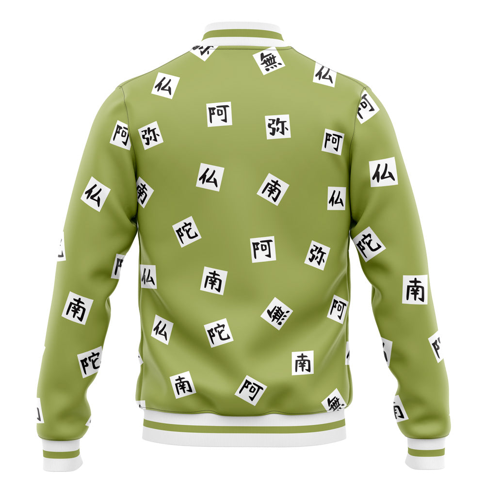 DS Stone Pillar Pattern Baseball Jacket