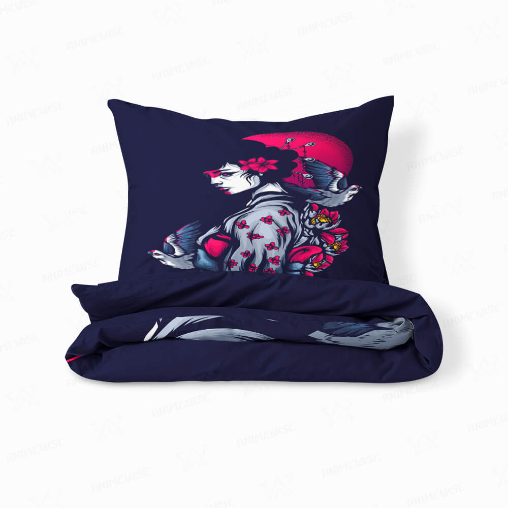 Story of A Geisha Aesthetic Duvet Cover Bedding