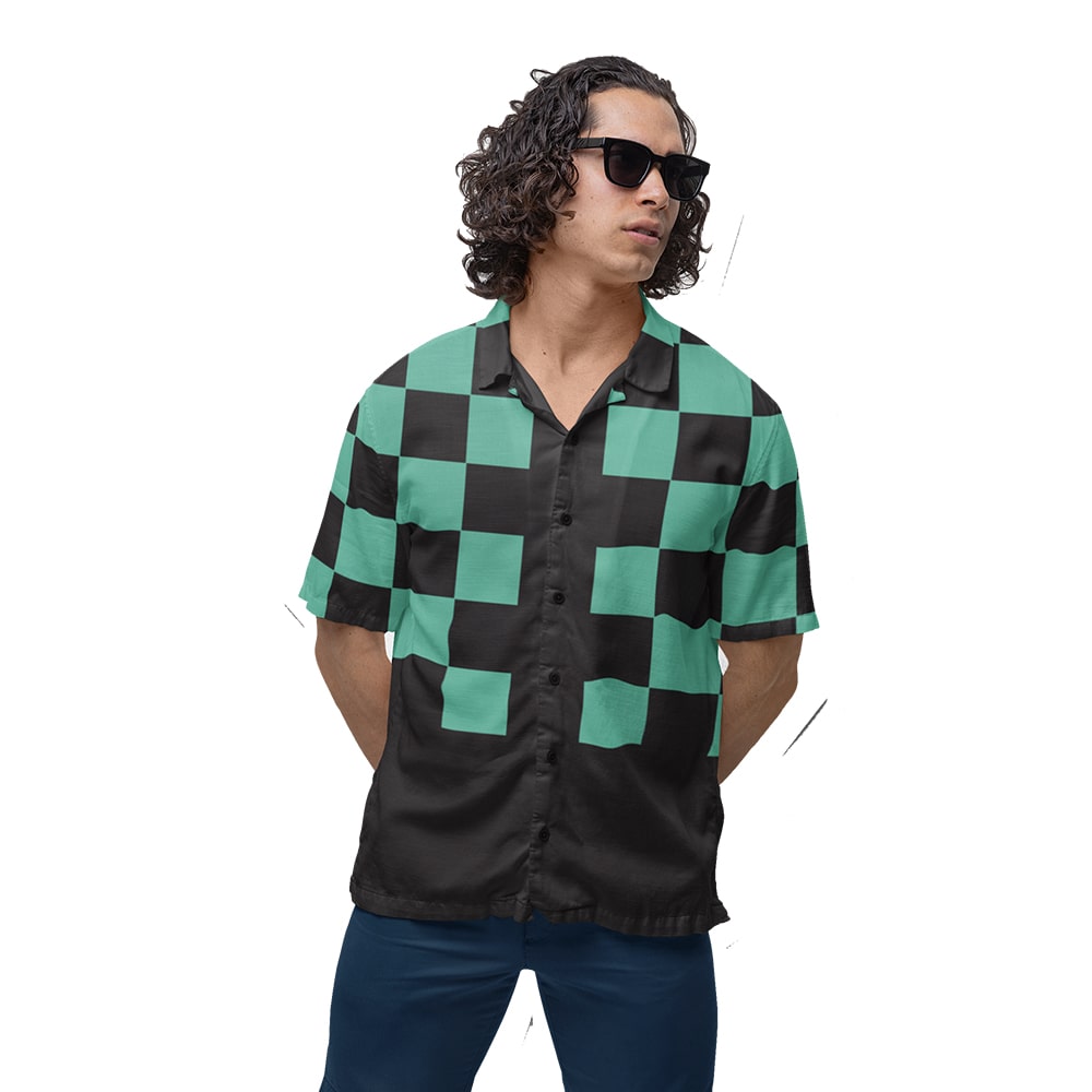 DS New Check Pattern Hawaiian Shirt