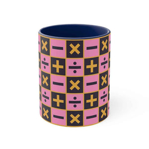 Trish Classic Pattern Color Blend Accent Coffee Mug