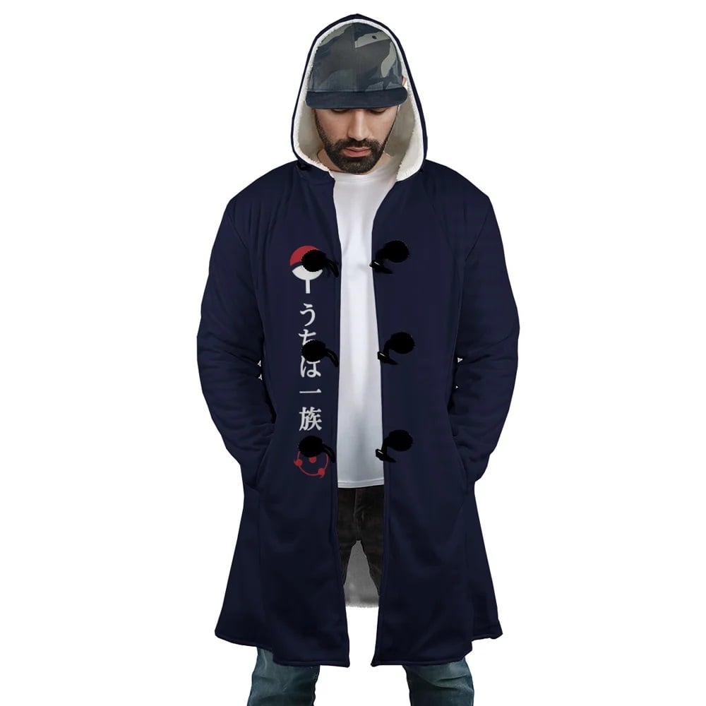 Shinobi Clan Emblem Hooded Cloak Coat