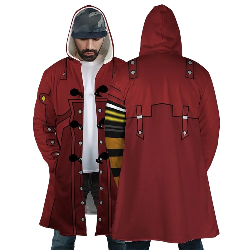 Vash Stempede Fleece Hooded Cloak Coat