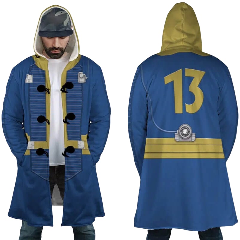 Vault Dweller Fallout Hooded Dream Cloak Coat