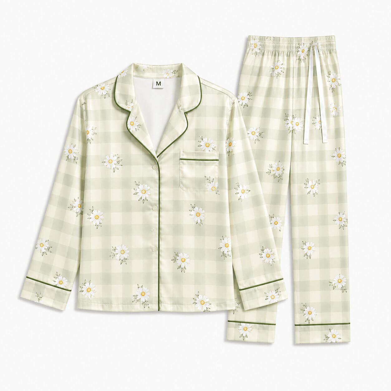Women's Daisy Meadow Satin Pajama Set