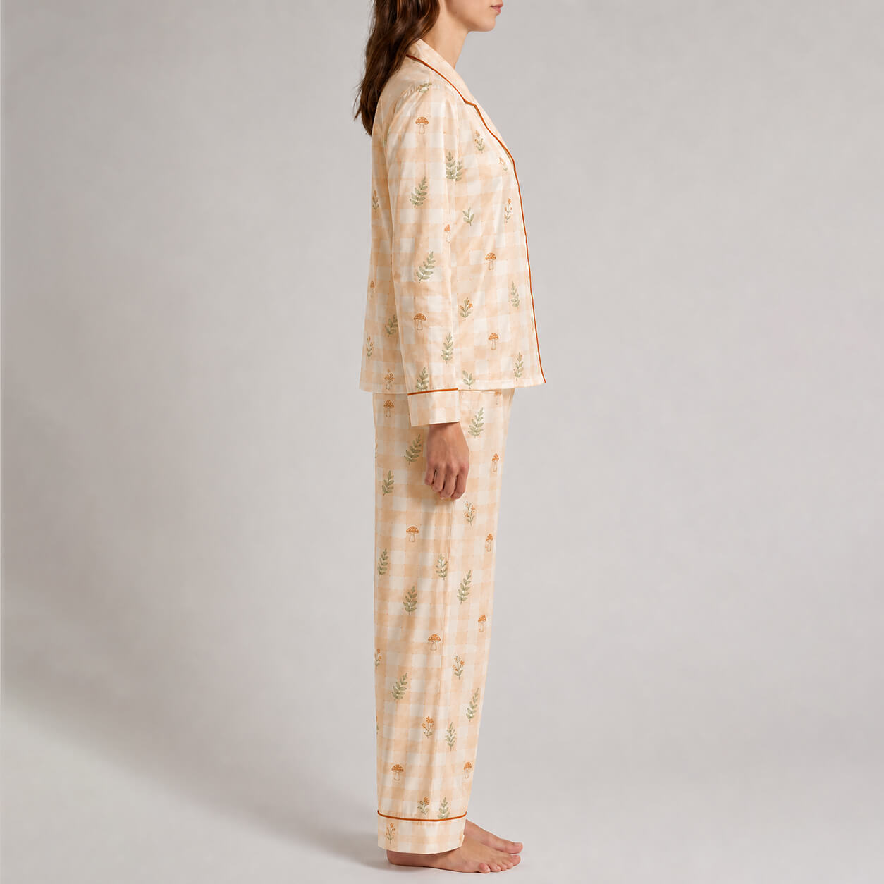 Women's Woodland Meadow Satin Pajama Set