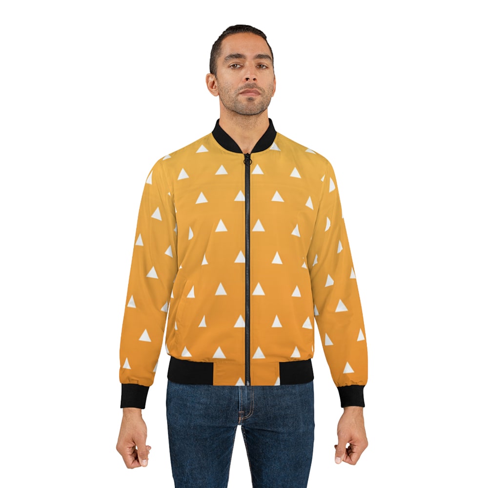 DS Thunder Breath Pattern Bomber Jacket