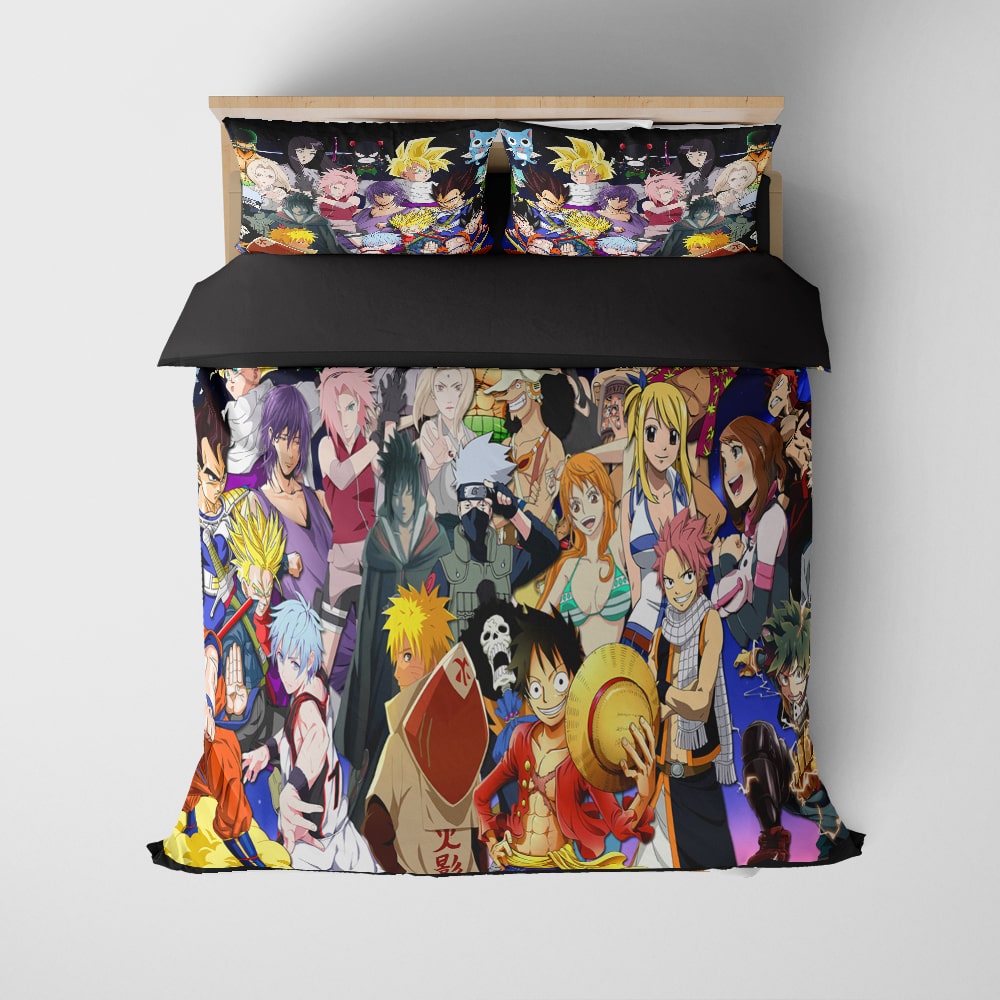 Buy Anime All Over Print Comforter Set Anime Style Bedding Anime Wise