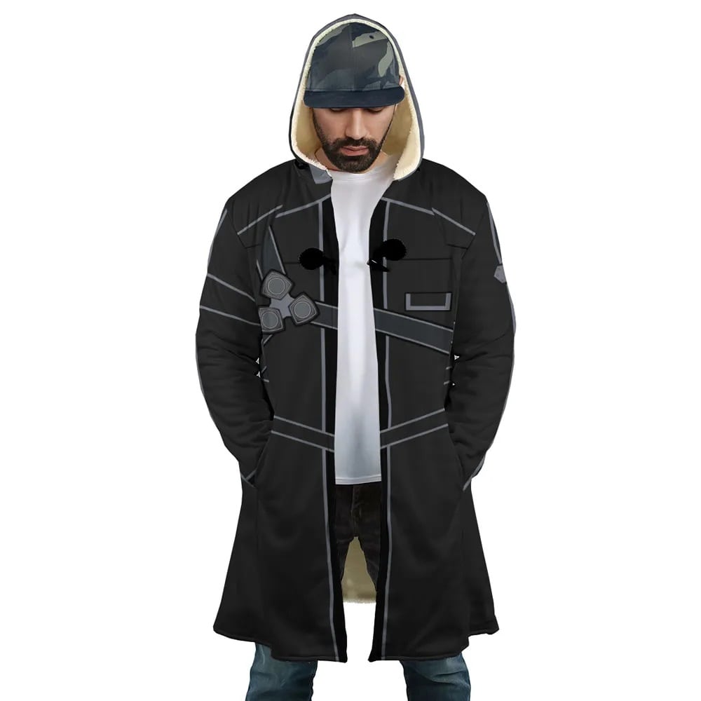 Kirito SAO Windbreak Hooded Cloak Coat