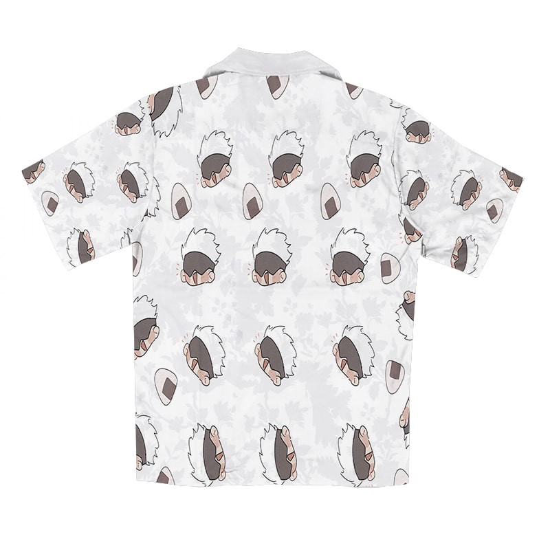 Gojo AOP JJK Button Up Short Sleeve Shirt