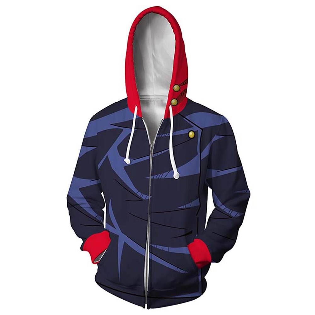 Yuji JJK Zip Up Hoodie