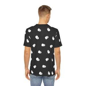 Halloween Ghost all Over Brushed Casual T-Shirt